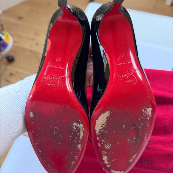 Christian Louboutin Simple 70 Black Patent Leather Heels - Picture 4 of 10